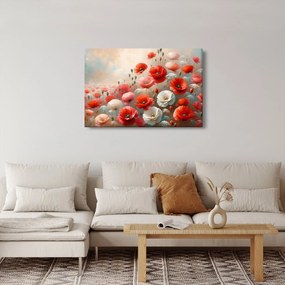 Obraz - Maľba vlčích makov (90x60 cm)