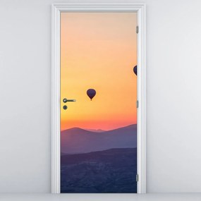 Fototapeta na dvere - Teplovzdušné balóny (95x205cm)