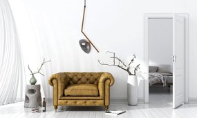 Toolight Toolight, závesné svietidlo 1xG9 APP1086-1CP, zlatá-šedá, OSW-00682