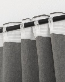 Záves BASIC s navliekacou riasiacou páskou 140x300 cm holubičia sivy 1 ks.