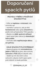 Obojstranný ľahký mušelínový spací vak Petrol 4 – 24 mesiacov M