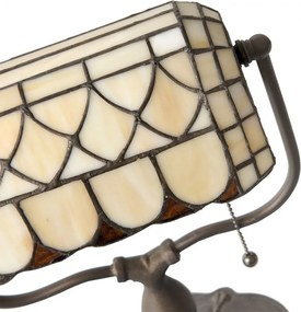 Stolná lampa Tiffany Tricia - 26 * 21 * 37 cm E27 / Max 60W