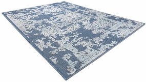Koberec SOLE D3881 Ornament - ploské tkanie modrý / béžový