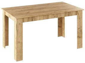 Tempo Kondela Jedálenský stôl, dub artisan, 140x80 cm, GENERAL NEW