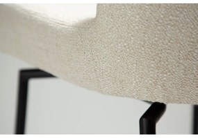 Krémovobiela čalúnená barová stolička (výška sedadla 67,5 cm) Glam – DAN-FORM Denmark