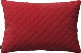 Obliečka Kinga pikovaná 60 x 40 cm farba produktu červená látka lesklá, zamatová
