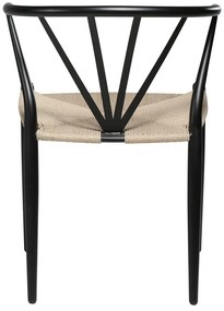 Čierna jedálenská stolička DAN–FORM Denmark Delta