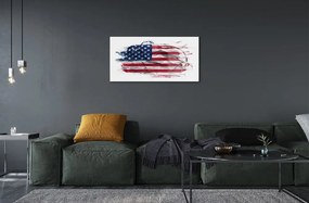 Sklenený obraz Vlajky Spojených štátov 100x50 cm