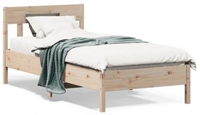 Rám postele s čelom 90x190 cm masívne drevo 842674