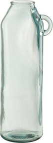 Sklenená váza z recyklovaného skla s uškom Weny - 14*14*45cm