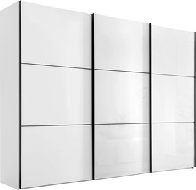 XXXLutz ŠAT. SKRIŇA S POSUV. DVERAMI, biela, 249/222/68 cm Moderano - Skrine - 000531006021