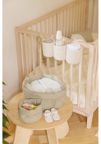 Svetlozelené látkové detské úložné boxy v súprave 2 ks ø 30x20 cm Bambie Olive – Lorena Canals