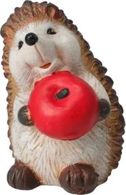 Dekoračná soška (2 druhy) Ježko s jablkom%