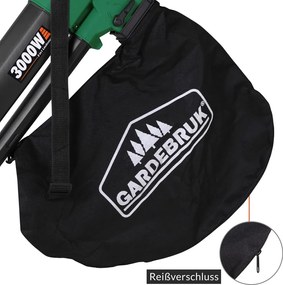 Gardebruk Elektrický vysávač lístia WOLF, 3v1. zelená/čierna