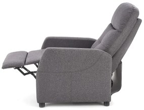 Polohovateľné kreslo FELIPE šedá