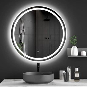 Okrúhle dotykové zrkadlo s LED osvetlením SCIENCE 80 cm