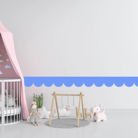 PIPPER. Textilná samolepiaca tapeta - Mini Oblúk - Modrá bledá farba Farba: Bledá