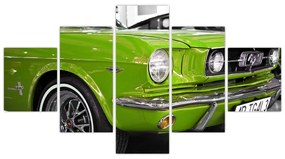 Zelené auto - obraz