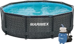 Marimex | Bazén Marimex Florida 3,05 x 0,91 m s pieskovou filtráciou - motív RATAN | 19900079