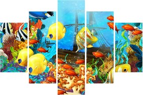 Obraz - Farebný koralový útes (150x105 cm)
