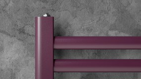 Regnis Retro, vykurovacie teleso 300x1450mm so stredovým pripojením 50mm, 582W, čierna matná, RETRO145/30/D5/BLACK