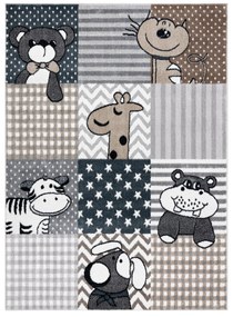 Koberec FUN Pets pre deti,  sivý