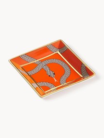 Dekoračný porcelánový podnos so zlatými akcentmi Eden
