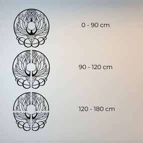 Interiérová drevená dekorácia na stenu mandala kvet a slnko | SENTOP HDF0520