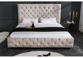 Posteľ 43105 180x200cm Zamat Champagne  - Komfort-nábytok