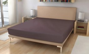 Polášek Jersey plachta fialovo hnědá Bavlna 150g/m2, 180/200 cm