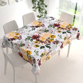 Biante Bavlnený obdĺžnikový obrus Sandra SA-217 Veľké žlté kvety 80x120 cm