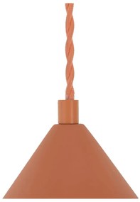 Závesné svietidlo v tehlovej farbe s kamenným tienidlom ø 30 cm Vilma – SULION