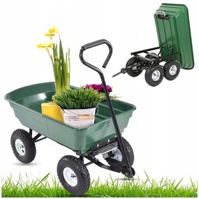 Multifunkčný záhradný vozík 3v1 zelený