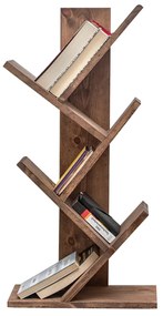 Knižnica Cemo Wooden Walnut