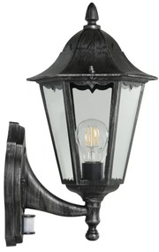 Eglo 93458 - Vonkajšie nástenné svietidlo s čidlom navedie 1xE27/60W/230V