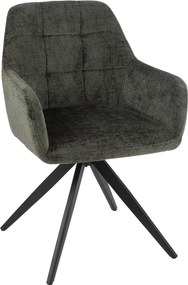 Zelená jedálenská stolička Louna - 56*58*85 cm