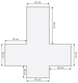 Červený ochranný poťah na kreslo 165 cm Lounge – douceur d'intérieur