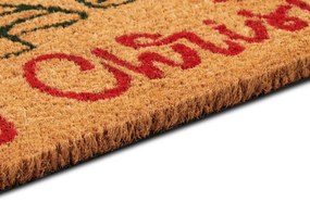 Rohožka Vianočné stromčeky 106196 - na von aj na doma, 40x70, hnedá, chodba / predsieň, Hanse Home