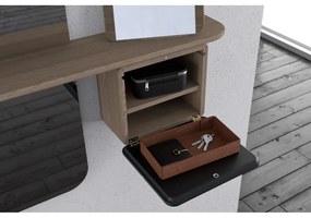 Predsieňová zostava v dekore duba v antracitovo-prírodnej farbe One More Look – UMAGE