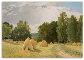 Gario Obraz na plátne Kopy sena - Ivan Ivanovič Šiškin, reprodukcia Rozmery: 60 x 40 cm
