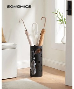 Kovový stojan na dáždniky ANABEL, 17x41cm, čierna SongmicsHome