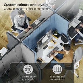 Akustická stena SADIE Carbon Fog 280/145 cm