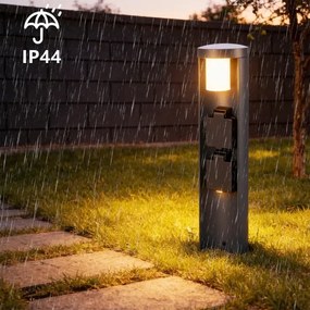 Brilagi - Vonkajšie svietidlo so 2 zásuvkami SCHUKO PILLAR 1xG9/11W/230V IP44 antracit