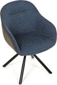 Jedálenská stolička modrá DCH-Y1143 BLUE2