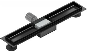 Mexen Flat nerezový sprchový žľab 60 cm - telo žľabu bez krytu, čierna, 1715060