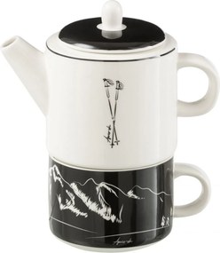 Darčeková sada kanvička Tea for One so šálkou Apres-ski - 780ml