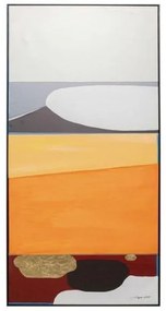 Abstract Shapes obraz oranžový 73x143 cm