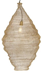 Orientálna závesná lampa zlatá 90 cm - Nidum