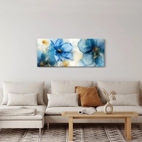 Obraz - Kvetinová, atramentová maľba (120x50 cm)