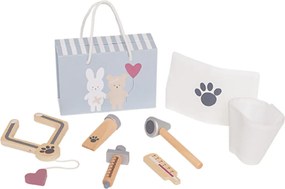 Jabadabado drevený detský veterinárny kufrík so stetoskopom a magnetickým uzáverom